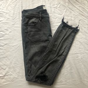 💐 pacsun dark grey mid rise skinny jeans